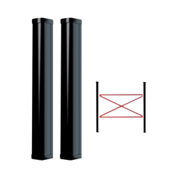 [SMA810] Detector Fotoeléctrico de 100 cm de Altura / Tipo Cortina para Detección Perimetral / Baterías de respaldo / Cobertura de 100 metros en exterior / Alimentación a 110/220VAC / 100 cm de Alto | SMA810