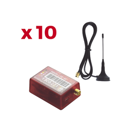 [KIT10MN01] KIt de 10 Comunicadores de Alarma MN01LTEM con Antena 4GLTEM and 5G / Incluyen 2 Años de Cobertura / Aplicación Gratuita / Cero Configuración / Compatible Honeywell/DSC/CROW/PIMA | KIT10MN01