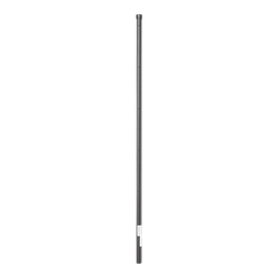 [SYS-POST-4B] Poste de Esquina Negro de 1.2m para Cerca Electrificada de Tubo Galvanizado cal. 18 de 1"Diam. para 5 Aisladores (No incluidos). | SYS-POST-4B