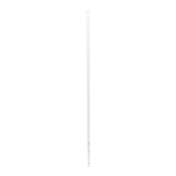 [SYS-POST-4W] Poste de Esquina Blanco de Acero Galv. de 1.2m para Cerca Electrificada  cal. 18 de 1" Diam. para 5 Aisladores (No incluidos). | SYS-POST-4W
