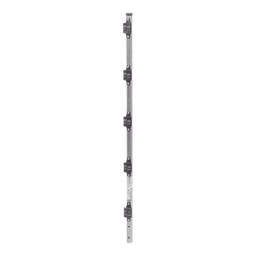 [SYS-POST-3-R2] Poste de Paso de 1m para Cerca Electrificada de Tubo Galvanizado cal. 18 de 1"Diam. con 5 Aisladores Instalados. | SYS-POST-3-R2