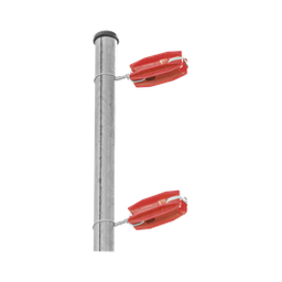 [SFESQUINEROR] Aislador de color Rojo para postes de esquina de alta Resistencia con Anti UV de uso en cercos eléctricos | SFESQUINEROR