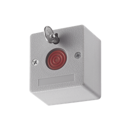 [DS-PD1-EB] Botón de Pánico Cableado / Compatible con Cualquier Panel de Alarma / LLave de Seguridad / NA/NC / Material Retardante al Fuego (ABS) | DS-PD1-EB