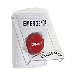 [SS2322EM-ES] Botón Multipropósito, Emergencia, Reset Con Llave, Español, Tapa De Policarbonato, 2 Relevadores forma C, Interior | SS2322EM-ES