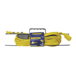 [SYS-136042] Extensión Eléctrica de Uso Rudo 6 metros / 127 V CA 10 A Máximo / Color Amarillo. | SYS-136042