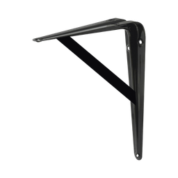 [SYS-137824] Ménsula de Acero Reforzado  10" x 16" ( 25 x40 cm) /Color Negro. | SYS-137824