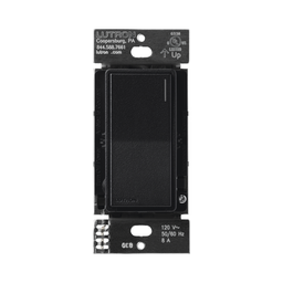 [RRST8ANSMN] (RadioRa3) Apagador On/Off sunnata color negro satin, 8A de iluminación, 5.8A Motor | RRST8ANSMN