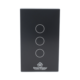 [SHS413W] (Wifi) Apagador switch inalámbrico WIFI, control de 3 regresos de carga, 110V | SHS413W
