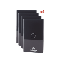 [SH411W4K] (Wifi) KIT 4 apagadores inteligentes Wifi compatibles con Alexa y GoogleHome | SH411W4K