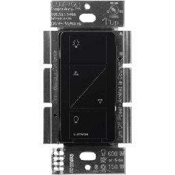 [PD6WCLBL] (Caseta Wireless) Atenuador de pared. Aumenta/Disminuye Intensidad de Iluminación. No requiere cable neutro. 150W LED / 600W INC/HAL | PD6WCLBL