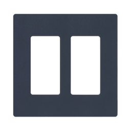 [SC2DE] Tapa Color Deap Sea  Satin para interruptor o dimmer Lutron, 2 gang, limpio y moderno | SC2DE