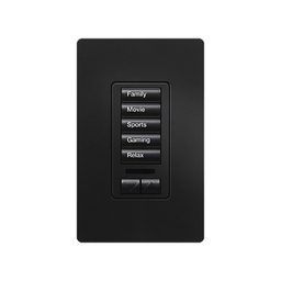 [RRDW5BRLMN] (RadioRA2) Teclado seetouch 5 botones, 2 botones subir/bajar, programe escenas diferentes en cada botón. | RRDW5BRLMN