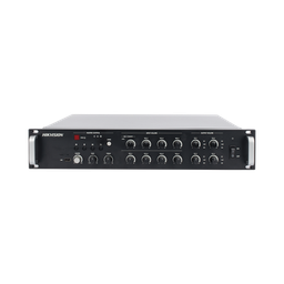 [DS-QAZ1A1000G1-VB4] Amplificador de Red |  4 Zonas de 250W | 100V/70v | Calendarización de eventos | Biblioteca de Materiales de Audio | Entrada de Alarma | Hik-Connect /Hikcentral profesional | DS-QAZ1A1000G1-VB4