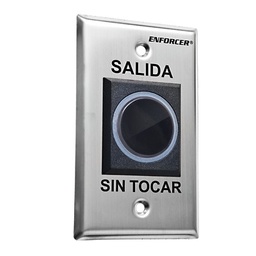 [SD-927-PKCNSQ] Botón de Salida sin Contacto / Sensor IR / Iluminado / Normalmente Abierto y Cerrado / Distancia Ajustable de Detección /  Rele Ajustable de 0.5 a 30 Segundos / Uso Interior | SD-927-PKCNSQ