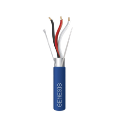 [3226-2106/1000] Bobina de 305 Metros (1000 Pies) de Cable 3 x 18 AWG / Plenum / BLINDADO / Tipo FPLP, CMP, CL3P / Color Azul / Para Aplicaciones en Sistemas de Seguridad, Audio, Control y otras Aplicaciones | 3226-2106/1000