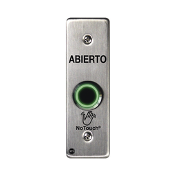 [NT-SS002-ES] Interruptor IR NoTouch® de Acero Inoxidable, Montaje Delgado, Caja Posterior, ABIERTO | NT-SS002-ES