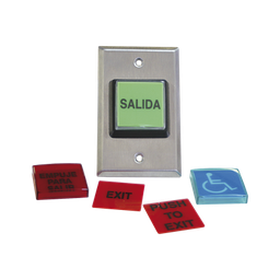 [972LESMO] Botón de Salida / MÚLTIPLES Placas/ Luz LED /2 Años Garantia | 972LESMO