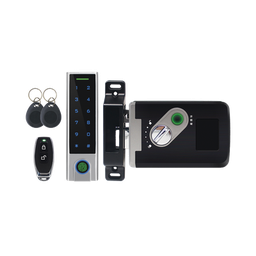 [ACCESS7-X] Kit de Cerradura Inteligente / Incluye Teclado y Control Remoto / Soporta Huella, Tarjeta y Contraseña / Teclado Metálico IP65 | ACCESS7-X