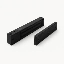 [MAG600NLEDB] Chapa magnética 600 lbs con LED Ultra-brillante Color negro / Libre de Magnetismo Residual / Sensor de estado de la placa/ Color Negro | MAG600NLEDB