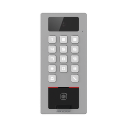 [DS-K1T502DBFWX-C] Terminal de Control de Acceso / Videoportero Multiapartamento Llamada a App / Teclado / Exterior Antivandálico IP65 & IK09 / Huella, Tarjeta, Código QR, PIN o App Hik-Connect  / Cámara 2 MP compatible con NVRs | DS-K1T502DBFWX-C