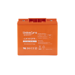 [LK1812FR] Batería 12 V / 18 Ah / UL / Tecnología AGM / Vida útil promedio de 5 años / Retardante a la Flama / Para uso en equipo electrónico, Alarmas de Intrusión / Incendio/ Control de acceso / Video Vigilancia / TermInale | LK1812FR