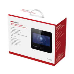 [DS-KAS343] Kit de Control de Acceso TODO INCLUIDO con Lector de Rostros, QRs y Tarjetas / 1,500 rostros / Compatible con App HIKConnect /Incluye Electroimán  Botón de Salida y Montajes Z y L para imán / HIK-IA | DS-KAS343