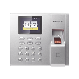 [DS-K1T8003EF] Terminal de Control de Acceso y Asistencia compatible con APP Hik-Connect (P2P) / Lectura de Huella y de Tarjetas EM / Soporta hasta 1000 Huellas / Relevador para Chapa / Software iVMS4200 | DS-K1T8003EF