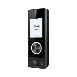 [DS-K1T323MBWXQR-E1] Terminal Facial Min Moe WiFi & PoE con Botón de Llamada y LECTOR DE QRs FISICO / Exterior IP65 / Tarjetas Virtuales Bluetooth con HikConnect Teams / 1000 Rostros / HIK-IA | DS-K1T323MBWXQR-E1