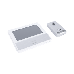 [KCV-S701IP2WW] KIT DE VIDEOPORTERO IP COLOR BLANCO / Apertura con app / Súper elegante / Monitor WIFI /  Alimentación 110vca | KCV-S701IP2WW