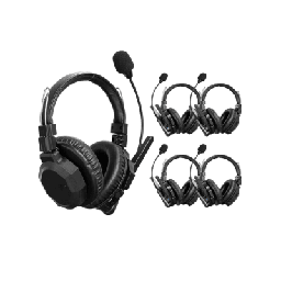 [TXMAX5] Intercomunicador Inalámbrico Binaural / Cancelación de Ruido IA / Rango 500 m (1640 ft) / Bluetooth / Batería 1050mAh / Resistente a Lluvia / Kit 5 Unidades | TXMAX5