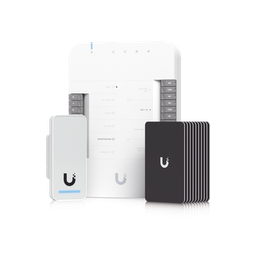 [UA-G2-SK] UniFi Access Kit de Inicio Gen 2, Incluye Hub para conexiones, lector NFC y movimiento / 10 tarjetas de acceso / sistema completo para abrir una puerta | UA-G2-SK