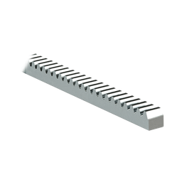 [1140-0518-001] 260 Cremallera Modulo 6 / Fabricada en Acero / Compatible Con Motores Para Puertas Corredizas Con Piñon Modulo 6 | 1140-0518-001