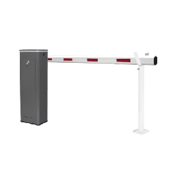 [KT-XBS-RB] Kit de Barrera Vehicular Derecha y Brazo Telescópico de Hasta 5.5 m / Finales de Carrera Ajustables por Programación / Movimiento Fluido / Diseño Elegante Color Gris / Con Corona Led Semaforizada | KT-XBS-RB