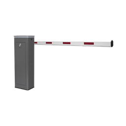 [KT-XBF-RB] Kit de Barrera Vehicular Derecha y Brazo de 3 Metros / Finales de Carrera Ajustables por Programación / Movimiento Fluido / Diseño Elegante Color Gris / Con Corona Led Semaforizada | KT-XBF-RB