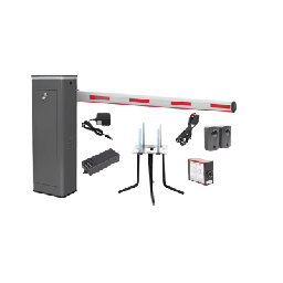 [KIT-XBS-3R-LED] Kit COMPLETO Barrera Derecha XBS Con Corona LED / Brazo Iluminado de 5M / Incluye Sensor de Masa, Transformador, Lazo Magnético, Ancla, Fotoceldas y 2 Controles Inalámbricos | KIT-XBS-3R-LED
