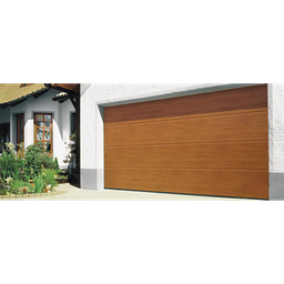 [GARAGE-109-W] Puerta de Garage D/ Alta calidad / 10x9 pies / AISLADA / Estilo Americana / Imitacion Madera / Golden Oak / Linea Central . | GARAGE-109-W