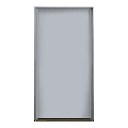 [MX9040] Puerta metálica galvanizada 3x7 pies / Resistente a fuego por 180 min. /Preparación para cerradura cilíndrica y refuerzo para cierra puerta | MX9040