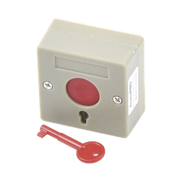 [ACCESSPA53] Botón de Pánico a Prueba de Fuego / Restablecimiento con Llave / Tamaño Compacto para Fácil Instalación | ACCESSPA53
