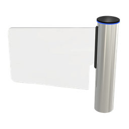 [GLA-1] Torniquete Tipo Ala o Bandera Fabricado en Acero Inoxidable 304 con Hoja de Cristal Templado /  Acceso Bidireccional con Corona LED | GLA-1
