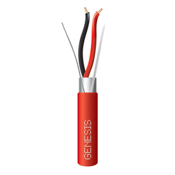 [4406-1104] Bobina de 305 Metros (1000 Pies) de Alambre / 2 x 16 AWG / Riser / Para Aplicaciones de Incendio FPLR / Blindado Sólido Color Rojo | 4406-1104