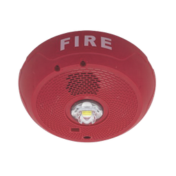 [PC2RLED] Sirena con Lámpara LED Estroboscópica / Montaje en Techo / Nivel de Candelas Seleccionable / Color Rojo / Nuevo Diseño Moderno y Elegante / Menor Consumo de Corriente | PC2RLED