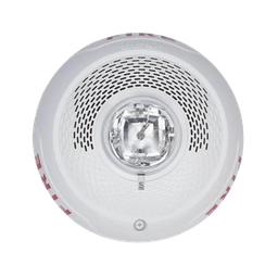 [SPSCWLED] Bocina con Lámpara Estroboscópica, Montaje en Techo, Color Blanco, Nuevo Diseño Moderno y Elegante y Menor Consumo de Corriente | SPSCWLED