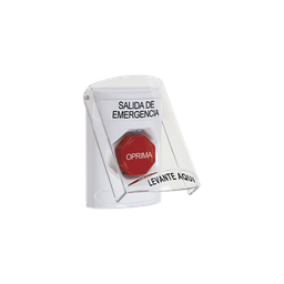 [SS23A2EX-ES] Botón Multipropósito, Texto Salida De Emergencia, Llave para Restablecer, Bocina Integrada De Alarma, Tapa De Policarbonato, 2 Relevadores forma C, Interior | SS23A2EX-ES