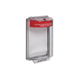 [STI-13010FR-ES] Cubierta Transparente Serie Universal Stopper®, Texto De Incendio En Español | STI-13010FR-ES