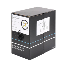[PRO-CAT5-EXT-LITES] Bobina de Cable de 305 Metros (1000 Pies), Cat5e, Color Negro, Sin Blindar, para Aplicaciones de Videovigilancia, Redes de Datos. Uso en Intemperie | PRO-CAT5-EXT-LITES