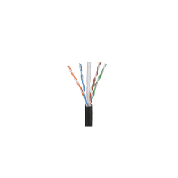 [PUO6C2204BL-CEG] Bobina de Cable UTP de 4 Pares OSP (Planta Externa), Cat6 de Rango Extendido, 22 AWG, Color Negro, 305 Metros (1000 Pies). | PUO6C2204BL-CEG