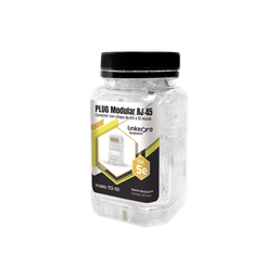 [TC5-100] Bote con 100 Piezas de Plug Modular RJ45 Cat5e sin Blindaje, Chapado de Oro a 30 Micras para Durabilidad Extrema | TC5-100