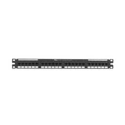 [NK6PPG24Y] Panel de Parcheo de Impacto 110, Plano, Categoría 6, de 24 Puertos, 1UR | NK6PPG24Y