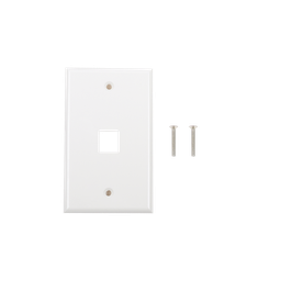 [LP-FP-16] Placa de Pared de 1 Puerto, Keystone, Color Blanco | LP-FP-16