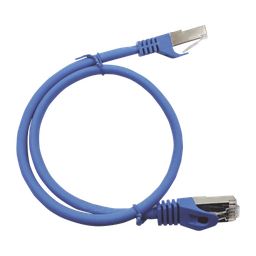 [LP-STP-6A-100BU] Patch Cord Cat6A 10G Blindado 1.0 Metro (3.28 Pies) Azul | LP-STP-6A-100BU